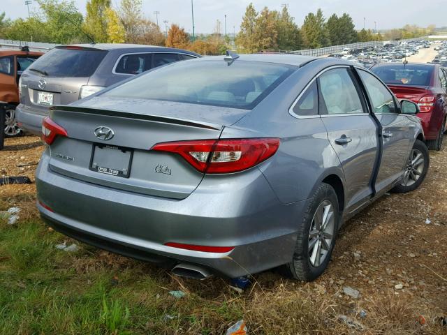 5NPE24AF1GH298176 - 2016 HYUNDAI SONATA SE GRAY photo 4