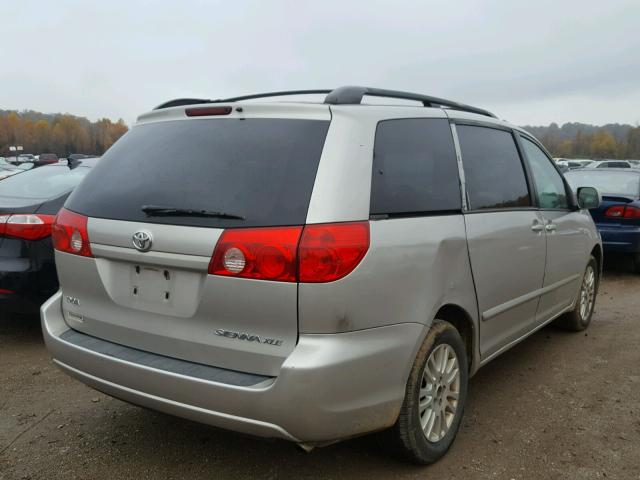 5TDZK22C27S085953 - 2007 TOYOTA SIENNA XLE SILVER photo 4