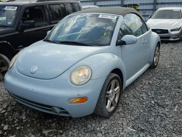 3VWCD31Y94M349990 - 2004 VOLKSWAGEN NEW BEETLE 青色 照片 2