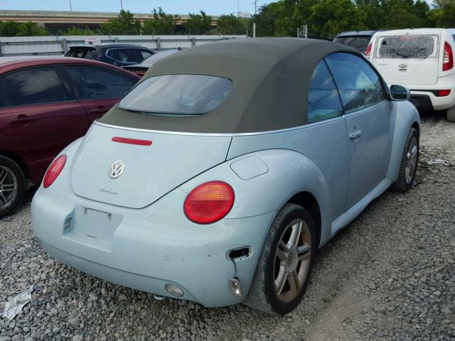 3VWCD31Y94M349990 - 2004 VOLKSWAGEN NEW BEETLE 青色 照片 4