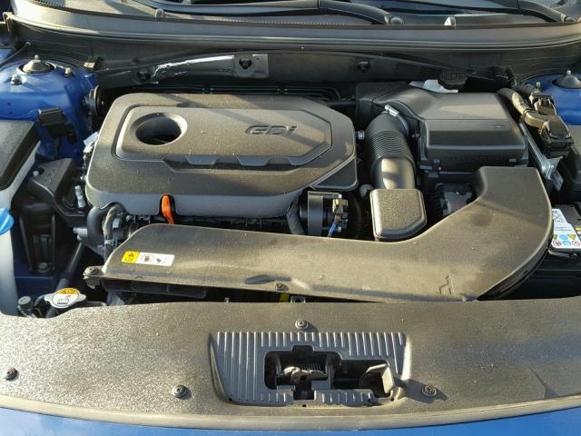 5NPE24AF7GH353777 - 2016 HYUNDAI SONATA BLUE photo 7