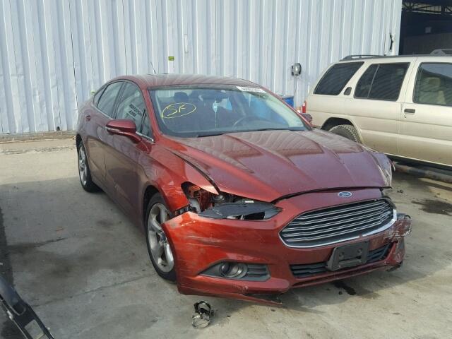 3FA6P0H72ER106258 - 2014 FORD FUSION RED photo 1