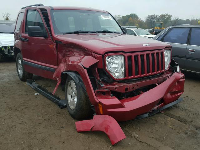 1C4PJMAK5CW139738 - 2012 JEEP LIBERTY SP MAROON photo 1