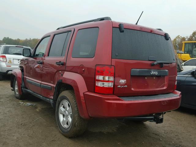 1C4PJMAK5CW139738 - 2012 JEEP LIBERTY SP MAROON photo 3