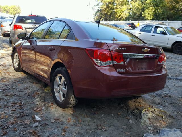 1G1PC5SB1D7122793 - 2013 CHEVROLET CRUZE LT BURGUNDY photo 3