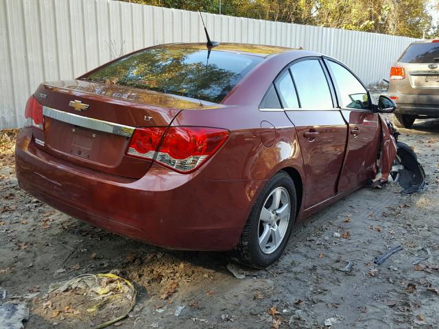 1G1PC5SB1D7122793 - 2013 CHEVROLET CRUZE LT BURGUNDY photo 4