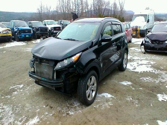 KNDPB3A21C7216509 - 2012 KIA SPORTAGE BLACK photo 2