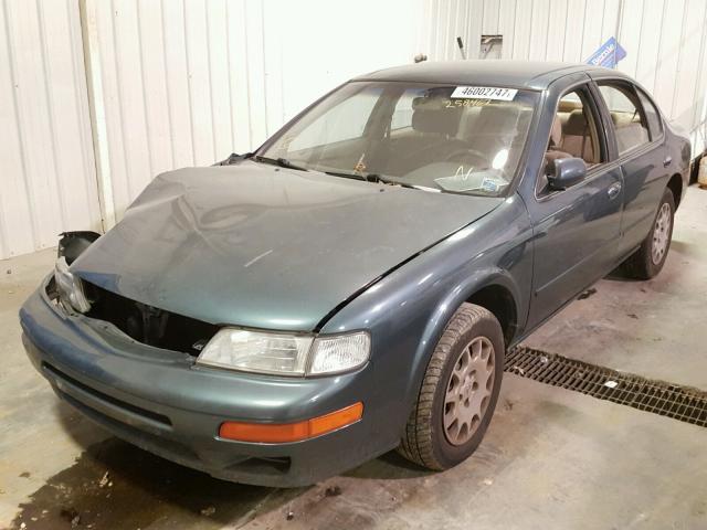 JN1CA21D1VT848792 - 1997 NISSAN MAXIMA GLE GREEN photo 2