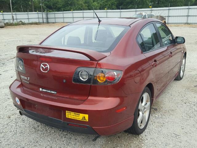 JM1BK323561413840 - 2006 MAZDA 3 S RED photo 4