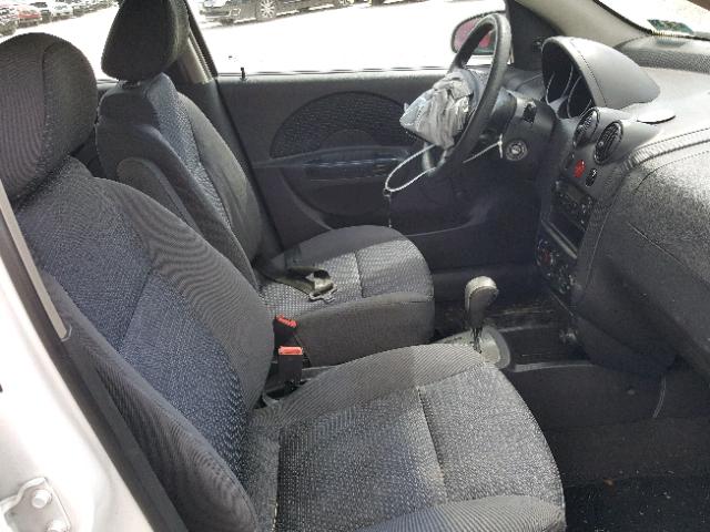KL1TD66677B687919 - 2007 CHEVROLET AVEO BASE Ақ фото 5