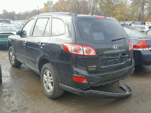 5XYZGDAB4BG018511 - 2011 HYUNDAI SANTA FE G BLACK photo 3