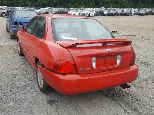 3N1AB51D84L730246 - 2004 NISSAN SENTRA SE- RED photo 3