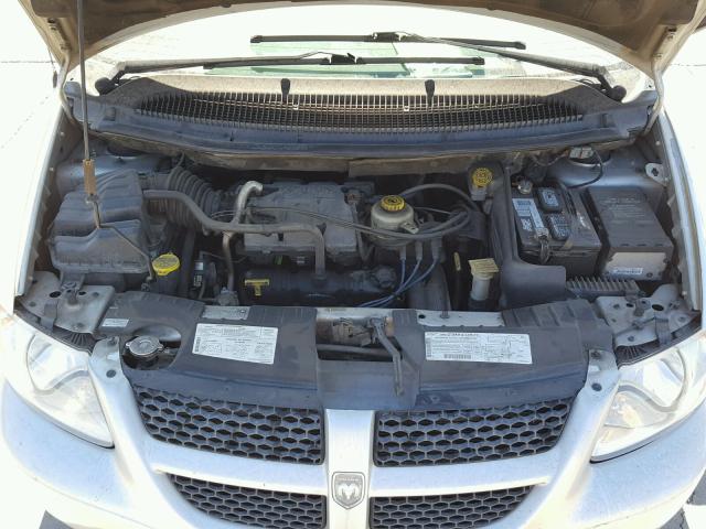 1B4GP45G71B100638 - 2001 DODGE CARAVAN SP SILVER photo 7