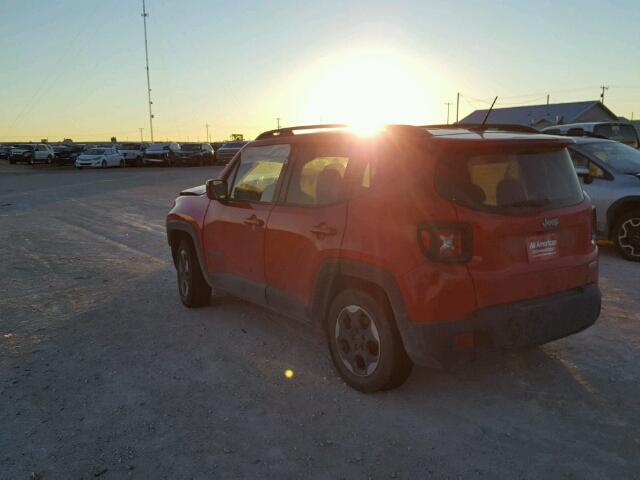 ZACCJABH6FPC35007 - 2015 JEEP RENEGADE L RED photo 3