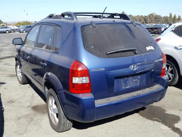 KM8JM12B26U414097 - 2006 HYUNDAI TUCSON GL BLUE photo 3