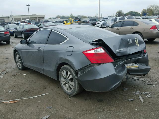 1HGCS12758A024096 - 2008 HONDA ACCORD EX GRAY photo 3