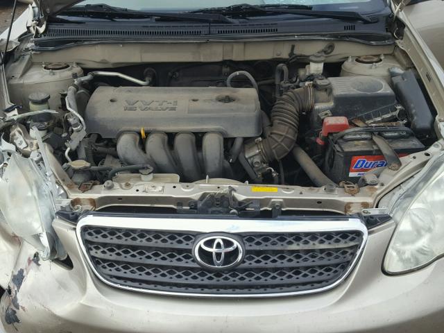 2T1BR32E07C736803 - 2007 TOYOTA COROLLA CE TAN photo 7