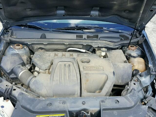 1G1AK52F757565852 - 2005 CHEVROLET COBALT BLUE photo 7