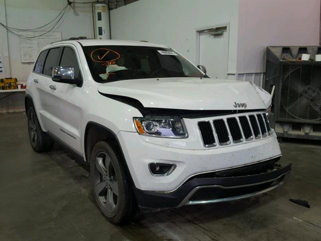 1C4RJEBG0EC521852 - 2014 JEEP GRAND CHER WHITE photo 1