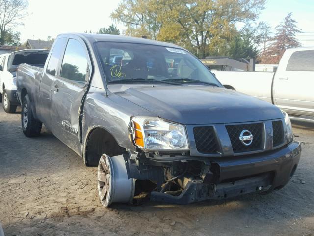 1N6BA06A05N577074 - 2005 NISSAN TITAN XE CHARCOAL photo 1