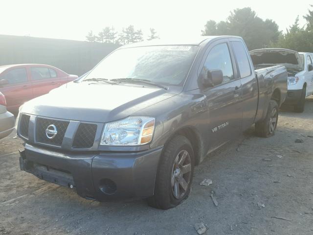 1N6BA06A05N577074 - 2005 NISSAN TITAN XE CHARCOAL photo 2