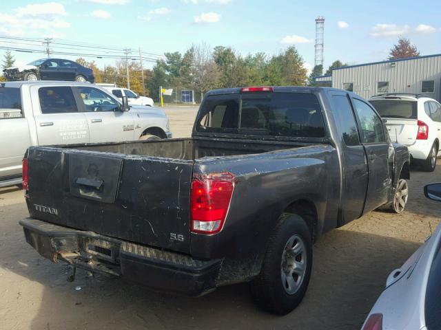 1N6BA06A05N577074 - 2005 NISSAN TITAN XE CHARCOAL photo 4