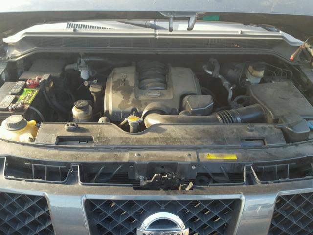 1N6BA06A05N577074 - 2005 NISSAN TITAN XE CHARCOAL photo 7