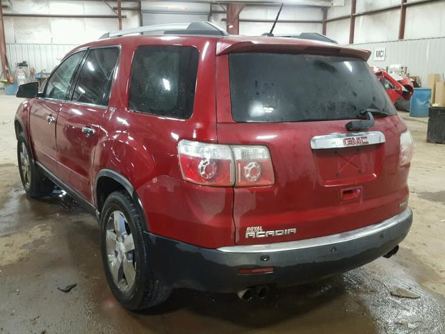 1GKKVRED8CJ330031 - 2012 GMC ACADIA SLT RED photo 3