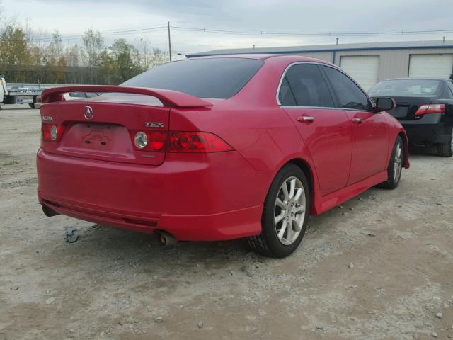 JH4CL96964C046014 - 2004 ACURA TSX RED photo 4