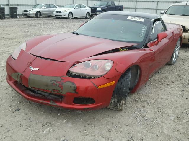 1G1YY26W495107869 - 2009 CHEVROLET CORVETTE RED photo 2