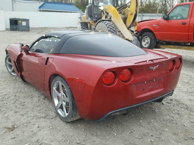 1G1YY26W495107869 - 2009 CHEVROLET CORVETTE RED photo 3