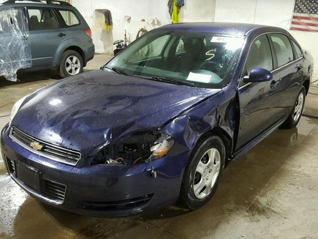 2G1WF5EK5B1134261 - 2011 CHEVROLET IMPALA LS BLUE photo 2