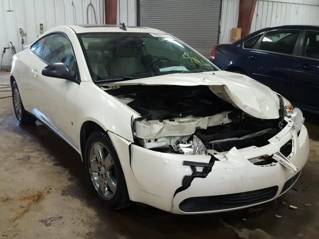 1G2ZH17N684201174 - 2008 PONTIAC G6 GT WHITE photo 1