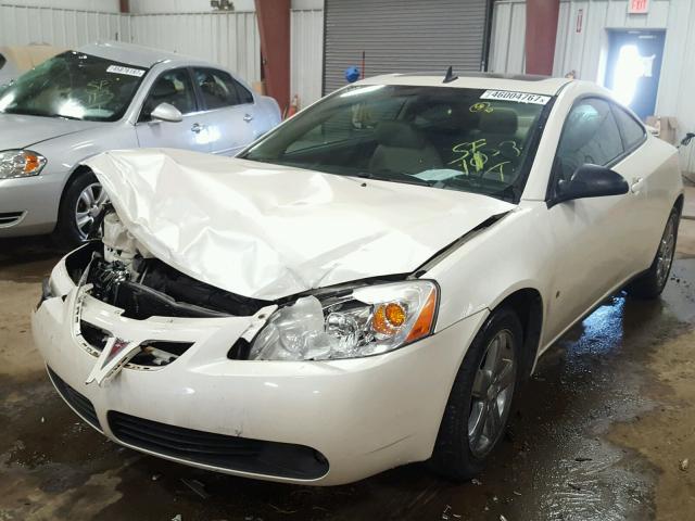 1G2ZH17N684201174 - 2008 PONTIAC G6 GT WHITE photo 2