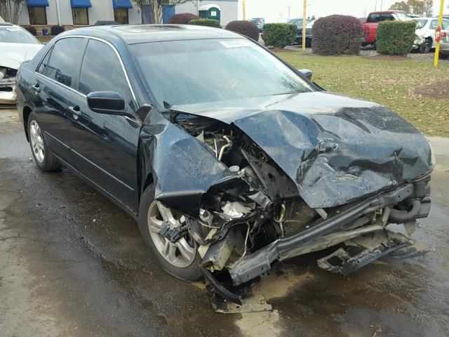 1HGCM56757A136505 - 2007 HONDA ACCORD EX BLACK photo 1