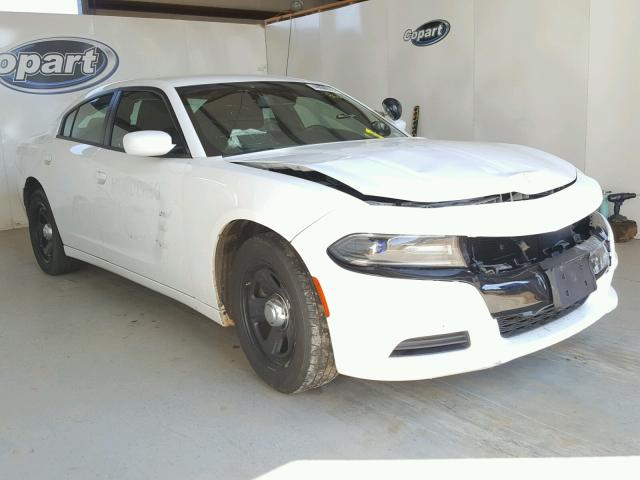 2C3CDXAT1HH518603 - 2017 DODGE CHARGER PO WHITE photo 1