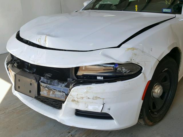 2C3CDXAT1HH518603 - 2017 DODGE CHARGER PO WHITE photo 9