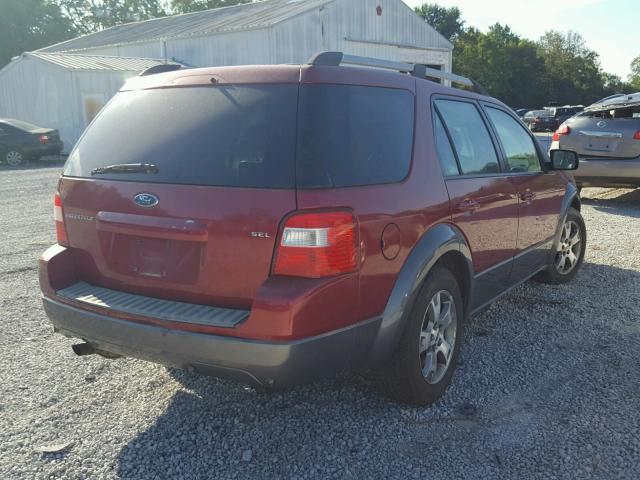 1FMZK02105GA12389 - 2005 FORD FREESTYLE RED photo 4