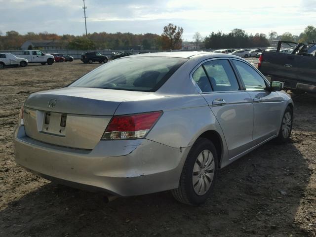 1HGCP2F3XAA167078 - 2010 HONDA ACCORD LX SILVER photo 4