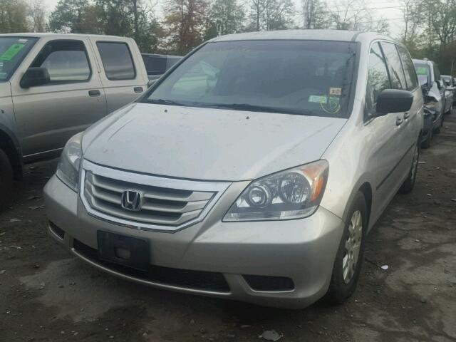 5FNRL38208B077888 - 2008 HONDA ODYSSEY SILVER photo 2