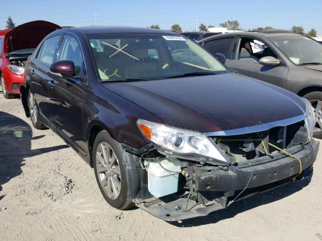 4T1BK3DBXBU372503 - 2011 TOYOTA AVALON BAS MAROON photo 1
