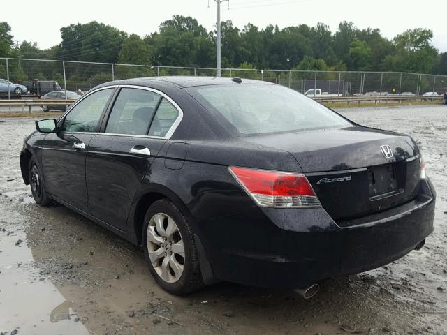 1HGCP36808A072413 - 2008 HONDA ACCORD EXL BLACK photo 3