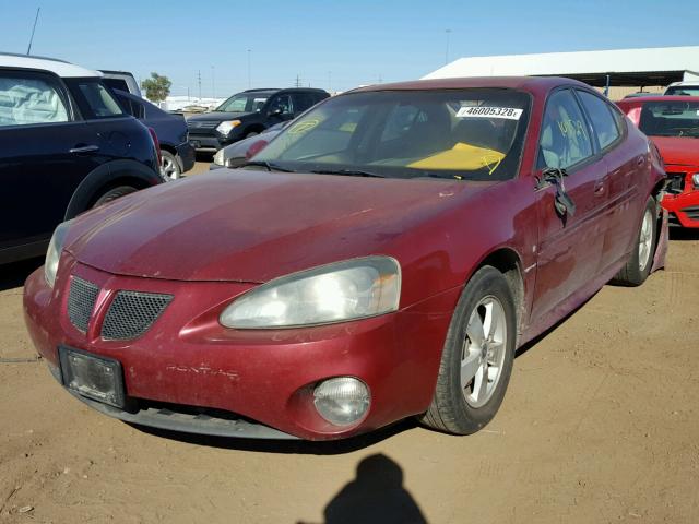2G2WP552361110538 - 2006 PONTIAC GRAND PRIX RED photo 2
