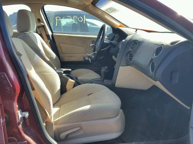 2G2WP552361110538 - 2006 PONTIAC GRAND PRIX RED photo 5