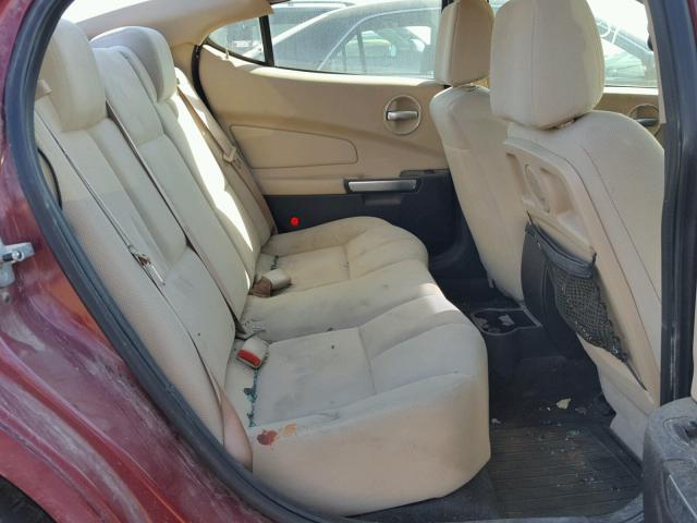 2G2WP552361110538 - 2006 PONTIAC GRAND PRIX RED photo 6