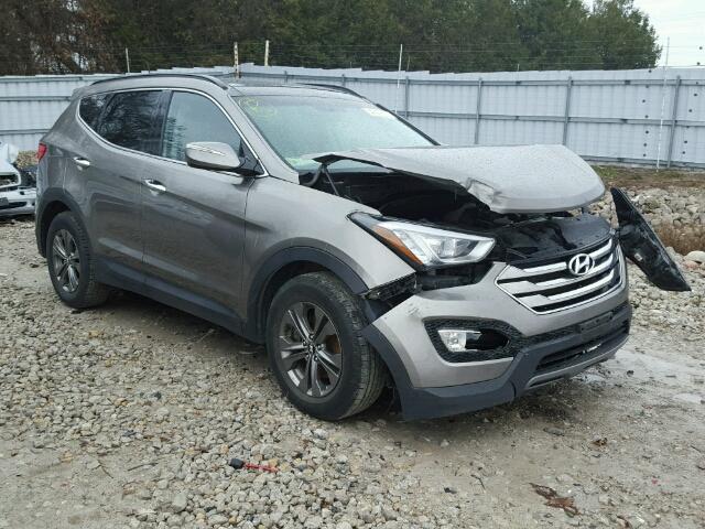 5XYZUDLB7EG231124 - 2014 HYUNDAI SANTA FE S GRAY photo 1