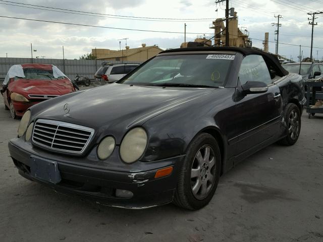 WDBLK65G83T141223 - 2003 MERCEDES-BENZ CLK BLACK photo 2