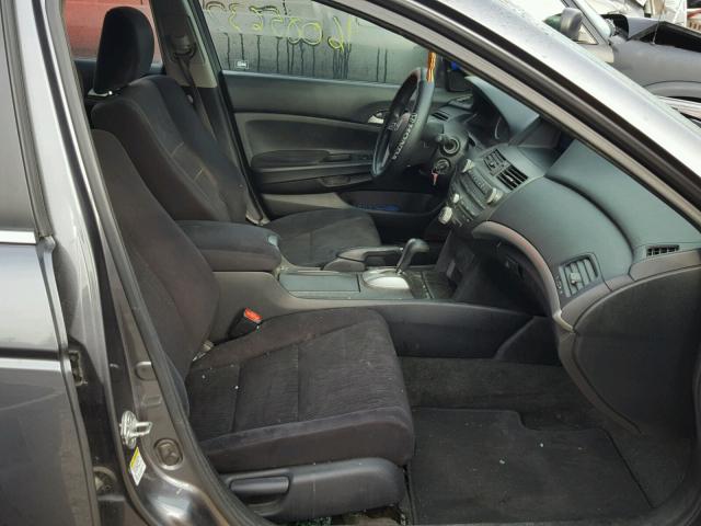 1HGCP2F36BA057808 - 2011 HONDA ACCORD LX GRAY photo 5