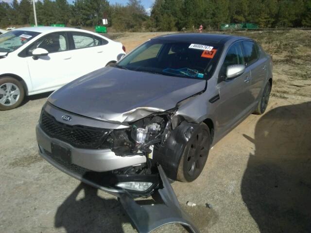 5XXGR4A69DG231367 - 2013 KIA OPTIMA SX SILVER photo 2