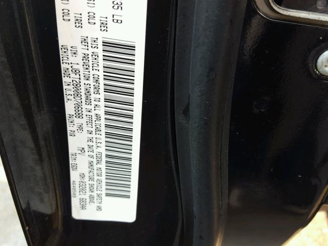 1J8FT28008D706688 - 2008 JEEP PATRIOT SP BLACK photo 10